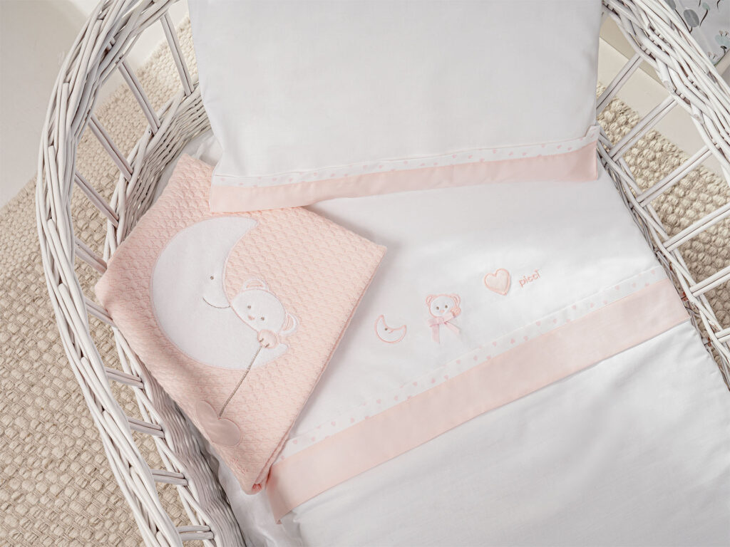Lenzuola Culla Picci Amelie: Set 3 pezzi lenzuola da culla carrozzina  neonato adatte dalla nascita - In Offerta - Sotto il Cavolo
